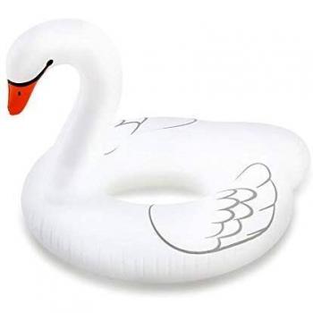 Polygroup Limited- Polygroup 8422259604570 Flotador Cisne 104X91Cm Hinchable Blanco, Color