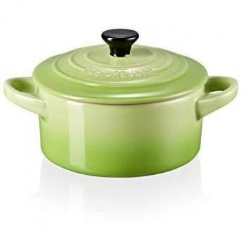 Le Creuset Mini cocotte, Redonda, 200 ml, 10 x 5 cm, Cerámica de gres, Verde Palm