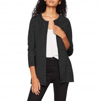 Only Onlleco 7/8 Cardigan Jrs Chaqueta Punto, Negro
