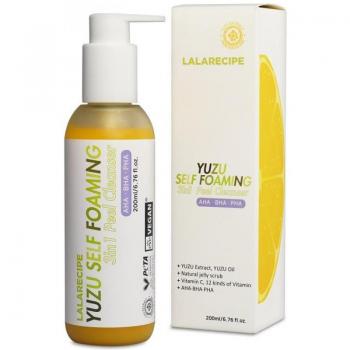 Lalarecipe Yuzu Self Foaming 3-in-1 Peel Cleanser 200ml