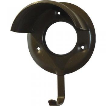 Soporte de brida metálico con recubrimiento plástico - negro