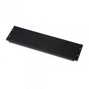 DIGITUS 19 placa ciega 3U, cubierta para armarios de red y servidores, incl. Material de fijación, chapa de acero, con recubrimiento de polvo, negro