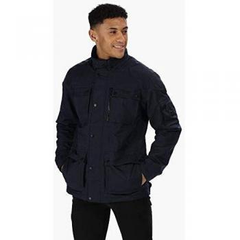 Regatta Erving - Chaqueta impermeable aislada para hombre, Hombre, Chaqueta aislante impermeable., RMP261 54050, azul marino, S