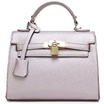 Wewod - Bolso de asas de piel sintética para mujer 25 x 12 x 19CM, color, talla 25 x 12 x 19CM