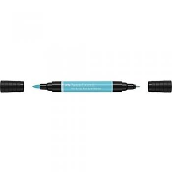 Rotulador Pitt Artist Pen Doble Punta Tinta China Faber-Castell Turquesa Cobalto Claro