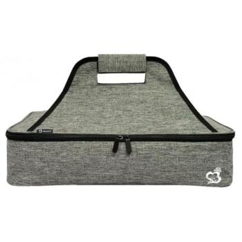 Nevera de poliéster gris Marbueno para camping y playa 46x28x10 cm