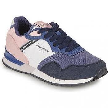 Pepe Jeans London Classic G Azul Niña Tipo Running Bajas con Logotipo y Cordones Autumn/Winter 23