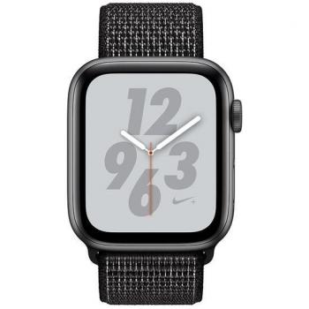 Apple Watch Nike+ Series 4 GPS + Cellular, 44mm Space Gray Aluminum Case with Black Nike Sport Loop