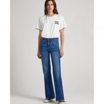 Pepe Jeans Willa High-Waisted Flared Women's Jeans with Distressed Effect