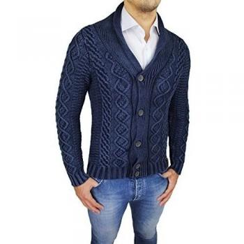 Evoga - Cárdigan - para hombre gris XXL