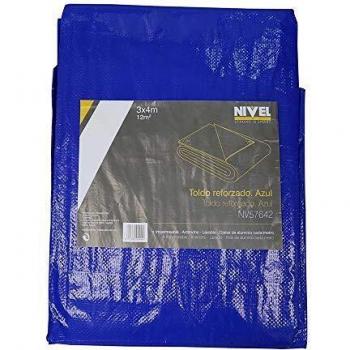 TOLDO MULTIUSO NIVEL REFORZADO 115G/M2 POLIETILENO AZUL 03X04MT NV57642