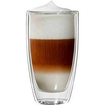 Vasos Térmicos Doble Pared para Latte Macchiato Bloomix Roma, 2 Unidades de 300 ml