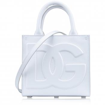 Dolce & Gabbana White Tote Bag with 4.5cm Heel, Female, Size: ONE SIZE