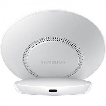 Samsung Wireless Charger Standing - Cargador inalámbrico Compatible con el estándar QI, Blanco