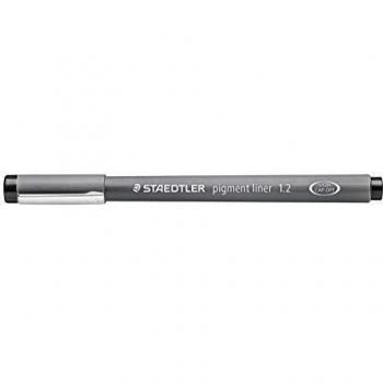 STAEDTLER 308.12.–.9.Pigment liner, Negro, grosor de trazo: 1,2.mm, negro