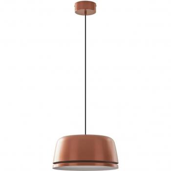 Lámpara colgante LED Faelinor de Lucande en cobre y aluminio, Ø 35 cm