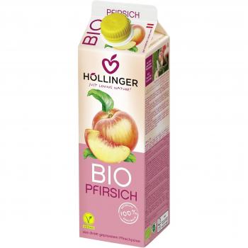 Höllinger Zumo Melocotón - Paquete de 12 x 1000 ml - Total: 12000 ml