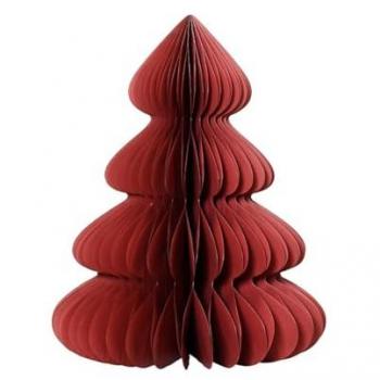 Adorno árbol de papel plegable Ø72x90cm DECORIS – Granate