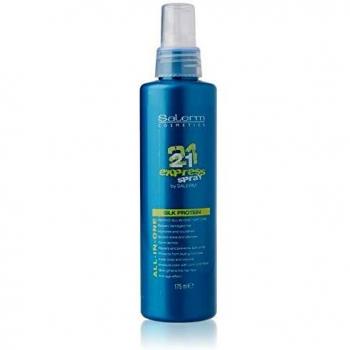 Salerm 21 Express Silk Protein Spray - Leave-In Hair Treatment for Damaged and Dry Hair (150 ml)