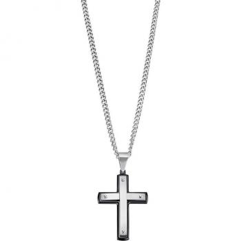 Collar Lotus Style Men In Black LS2277-1/1 Acero Inoxidable 316L para Hombre, Acabado Mate