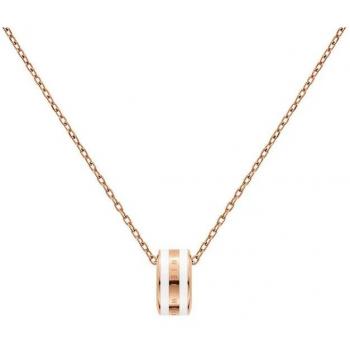 Collar Daniel Wellington Emalie Acero Rosado 45-49cm