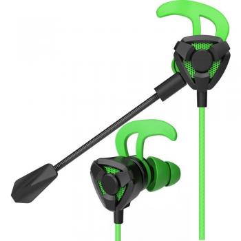 Auriculares E-sports con micrófono desmontable, dinámicos, in-ear, para móvil y ordenador, universales, con cable y sin retardo