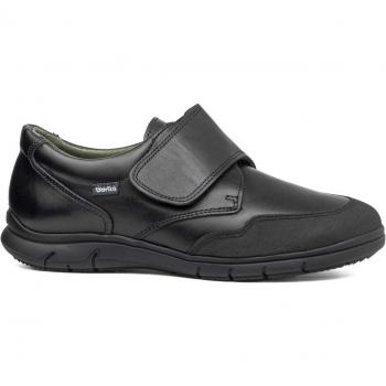 Blucher de niño GORILA 33600 de piel negra con puntera reforzada