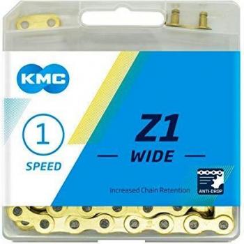 Cadena Kmc Z1 Ancha 112 Eslabones 1V. Oro