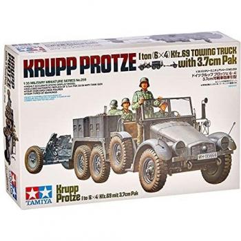 Tamiya 300035259 1:35 WWII German Krupp Protze with PAK (4), 37 mm