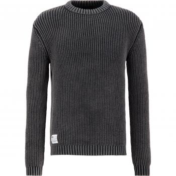 Alpha Industries Acid Black Pullover Sweater for Men