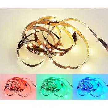 Tira LED RGB para Pantalla 1.2m con Efecto Dinámico y Control de Sonido, 2.5W, Mando a Distancia