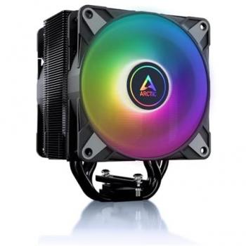 Arctic Freezer 36 A-RGB Black - Multi-Compatible Tower CPU Cooler with Push-Pull Fans and ARGB Lighting