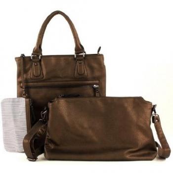 Maestro - Bolso de asas para mujer marrón bronce