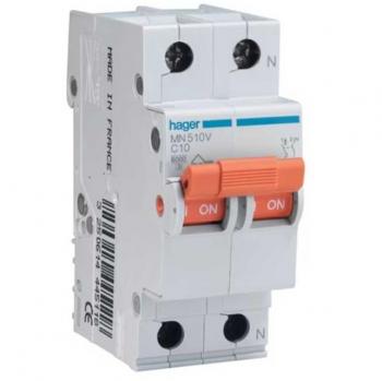 Interruptor automático magnetotérmico Hager MN 2P curva-C 20A 6KA