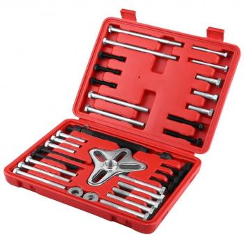 Yosoo 46pcs Universal Set de Extractor de Volante Equilibrador Armónico Herramienta de Cigüeñal de Polea de Engranaje