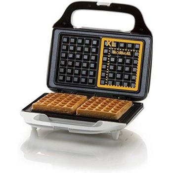 Domo DO9133W Waflera XL 900W con soporte para 2 waffles Blancos