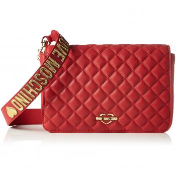 Love Moschino - Borsa Nappa Pu Trapuntata Rosso, Shoppers y bolsos de hombro Mujer, Rot