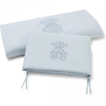 Tous - Juego de 3 piezas para cuna 60x120 cm: protector de barrotes, funda nórdica y relleno nórdico Tous Baby HKaos
