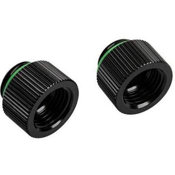 Adaptador Bitspower Touchaqua G1/4 Macho a G1/4 Hembra - Pack de 2, Accesorios para Refrigeración por Agua, Color Negro