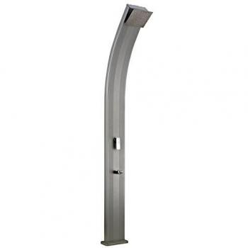 Ducha Solar Exterior Slim Line Deluxe con tanque de 24 litros y ducha autolimpiante de 2,25 m
