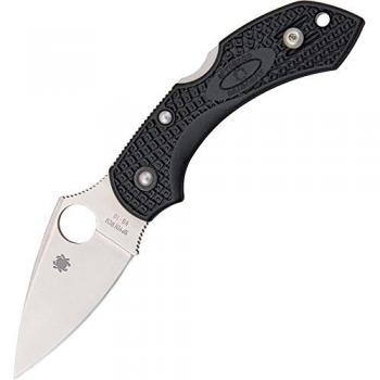 Spyderco Einhandmesser Dragonfly2 Lightweight Navaja, Unisex, Negro, PlainEdge