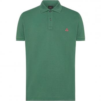 Men's Cotton Piquet Classic Polo Shirt with Logo Embroidery - Alpine Green 2XL