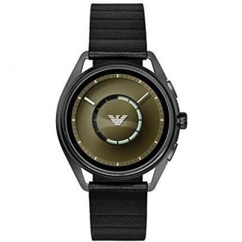 Emporio Armani Mens Smartwatch with Leather Strap ART5009