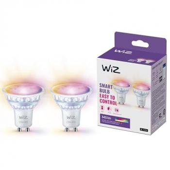 Lámpara LED WiZ GU10 4.7W RGBW, Blanco Ajustable, Paquete de 2