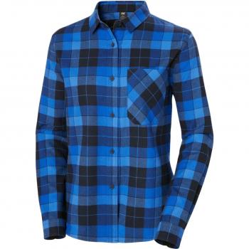 Helly Hansen Women's Lokka Organic Flannel Long Sleeve Shirt Navy XS