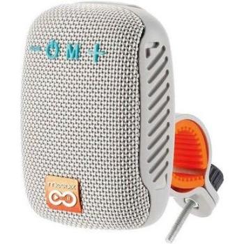 Altavoz Bluetooth Portátil Moodix 5W Gris Resistente con Clip para Bici/Bolsa y USB-C
