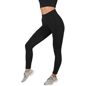 SHOBDW Pantalones Mujer Moda Sólido Delgado Suave Entrenamiento Yoga Leggings Medias Fitness Deportes Gimnasio Correr Yoga Capri Cintura Alta Estiramiento Pantalones Deportivos