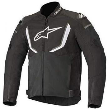 Alpinestars Chaqueta moto T-gp R V2 Air Jacket Black White, Negro/Blanco, S