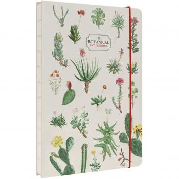 Cuaderno encuadernación artesanal A5 Botanical Cacti and Succulents Kokonote.
