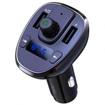 XO Transmisor Bluetooth 5.0 FM - Función Manos Libres - USB para Reproducción y Carga - microSD - Pantalla LED